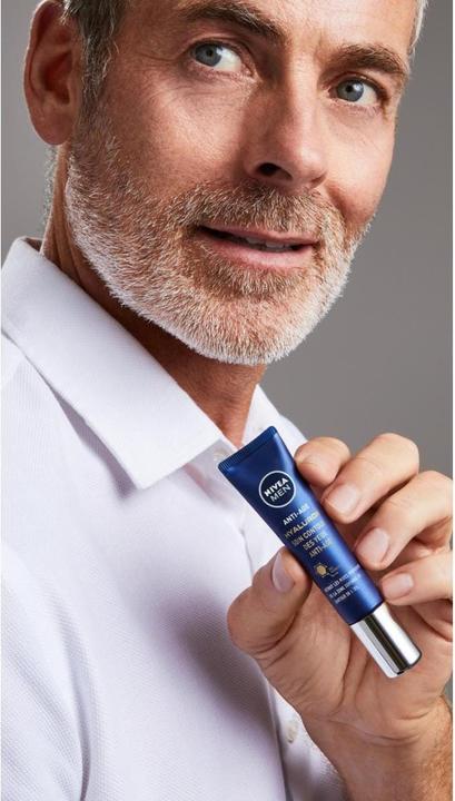 Actual product image NIVEA Men Hyaluron Anti-Age Eye Cream (Crème, 15 ml, Day + Night)