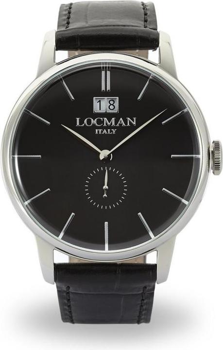 Image du produit Locman Italy Mens Watch 1960 Big Date noir Ref. 0252 (Montre analogique, 41 mm)