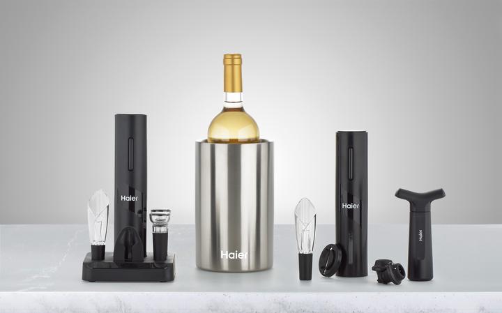 Immagine prodotto Haier Elektrisches Weinset mit USB Stick (Aeratore per vino, Pompa per il vino)