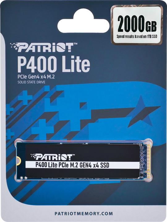 Actual product image Patriot P400 Lite (2000 GB, M.2 2280)