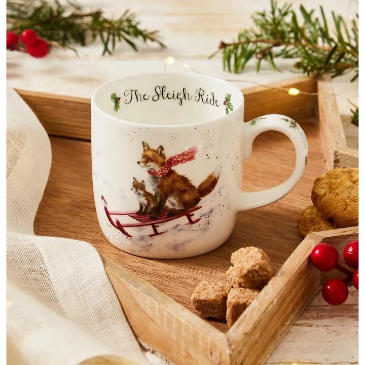 Produktbild Wrendale Design Tasse - Sleigh Ride (Fox) EU (300 ml, 1 x)