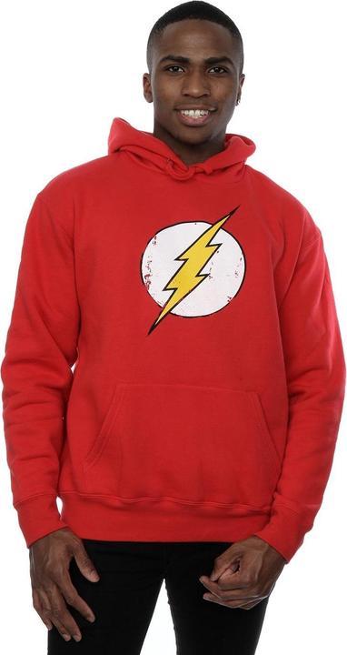 Actual product image Mens Flash Distressed Logo Hoodie (3XL)