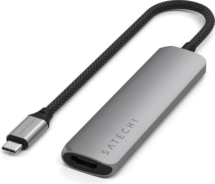 Satechi Slim 4 Multiport Hub Space Grey (USB-C, 4 Ports)