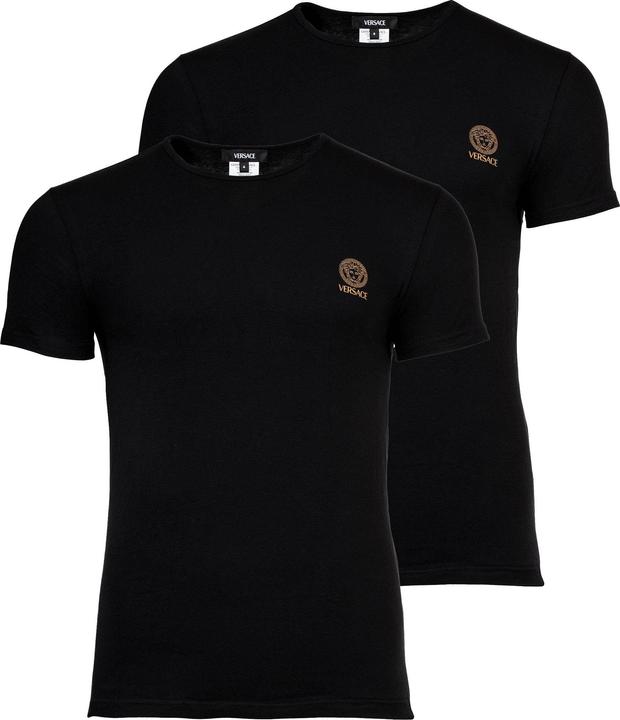 Produktbild Versace T-Shirt Bi-Pack Jersey Topeka Bi-Stretch Cotton Organic New Logo (L)
