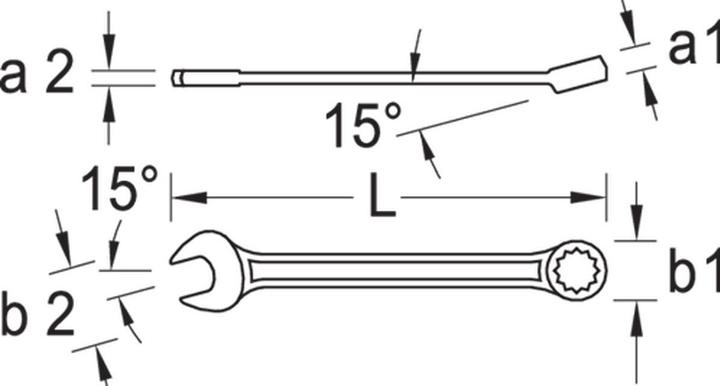 Produktbild Gedore 7 XL 36 Ring-Maulschlüssel extra lang UD-Profil 36 mm (36 mm)