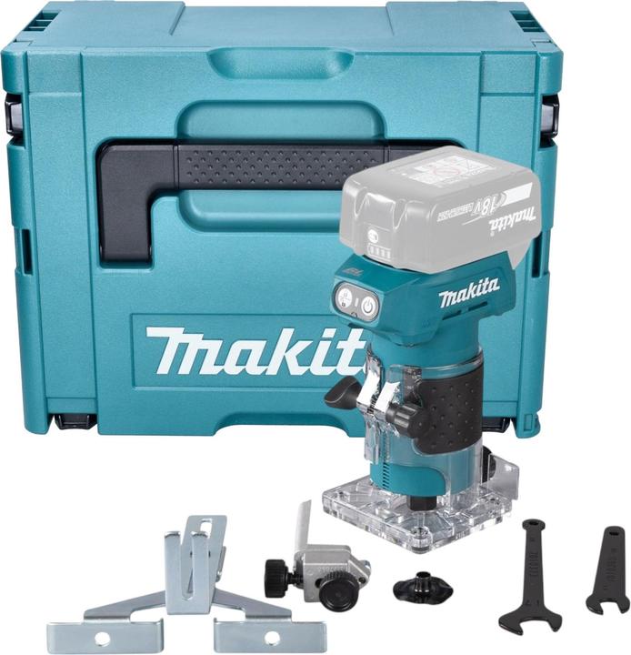 Produktbild Makita DRT 52 ZJ Akku Kantenfräse 18 V 6 mm Brushless + Makpac - ohne Akku, ohne Ladegerät