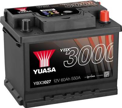 Immagine prodotto Yuasa Batteria auto SMF YBX3027 12 V 60 Ah T1 Disposizione delle celle 0 (12 V, 60 Ah)