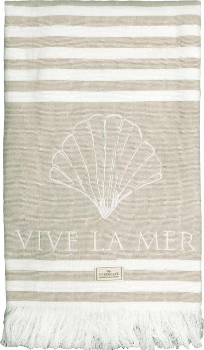 Actual product image Greengate Vive la mer towel sand 70x140cm (70 x 140 cm)