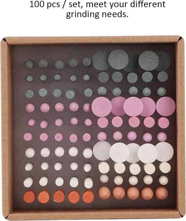 Image du produit Yuyte Schleifkopf-Set für Maniküre & Pediküre (100 Stück) (100 x)