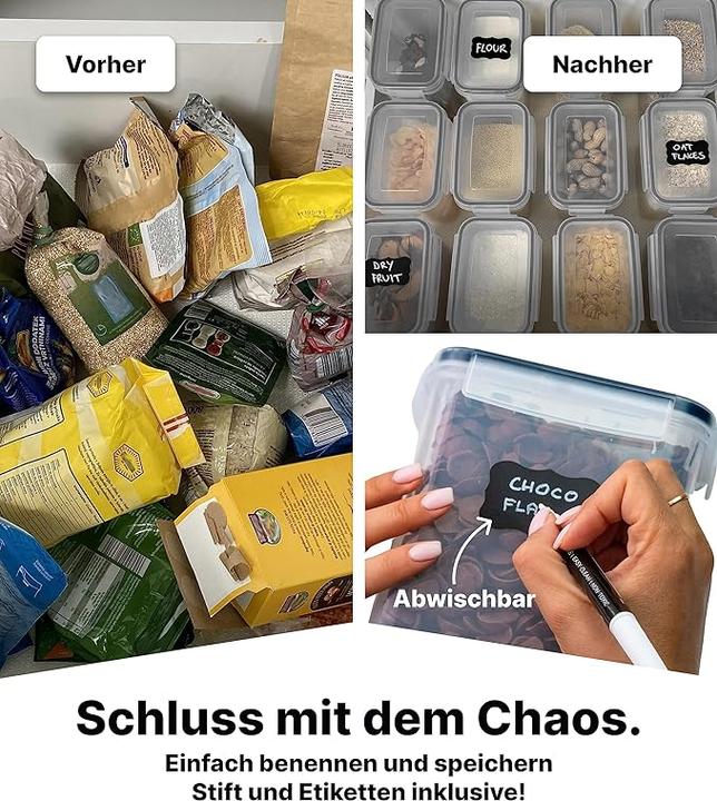Produktbild Deco haus Vorratsdosen-Set mit Deckel (2 l)