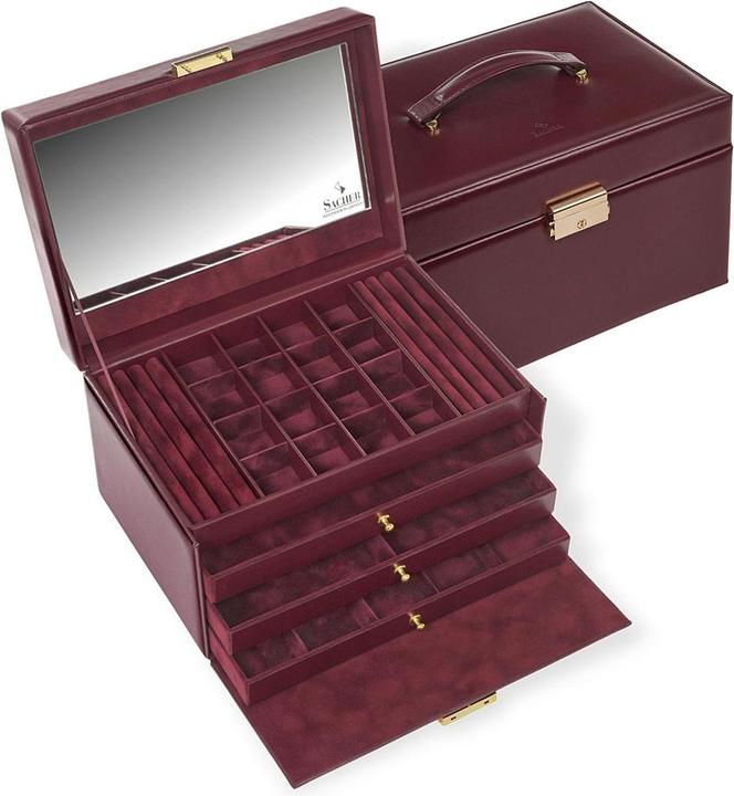Produktbild Sacher 77.301.010101 - Schmuckkasten Lena acuro bordeaux Leder