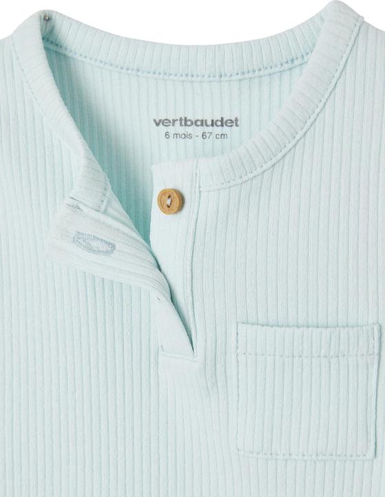 Actual product image Vertbaudet Geripptes Baby Top Oeko-Tex (80)