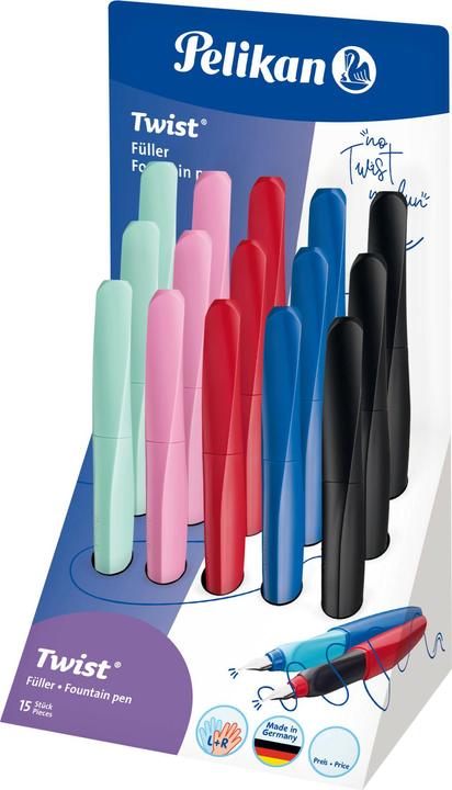 Produktbild Pelikan 15 Stück Twist Fountain Pen (Sortiert, 15 x)