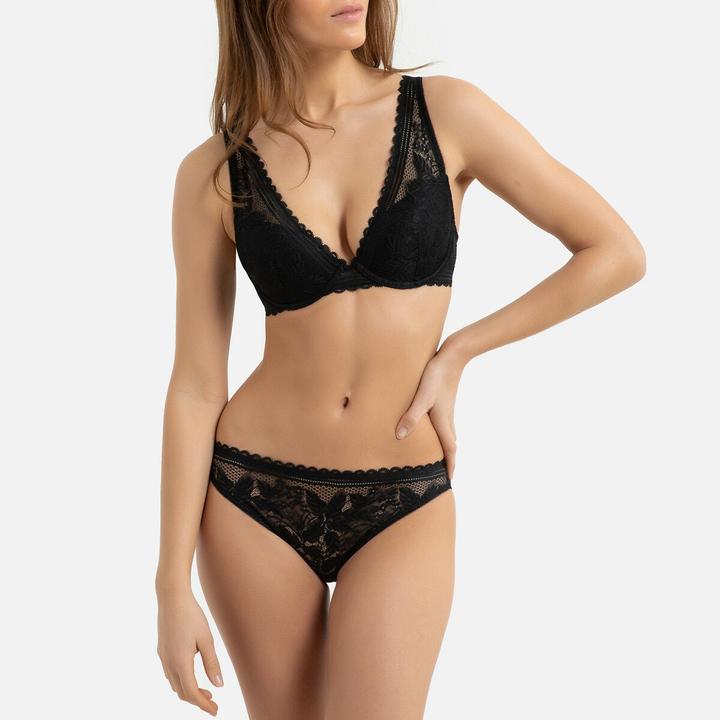 Image du produit La Redoute Collections Soutien-gorge en dentelle foulard en matière recyclée (80 A)