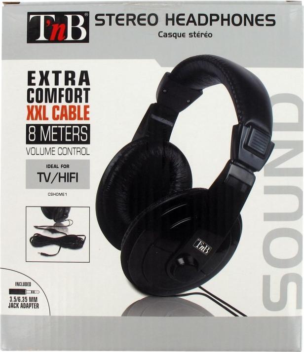 Produktbild T'nB Casque filaire compatible TV (Noir) (Kabelgebunden)
