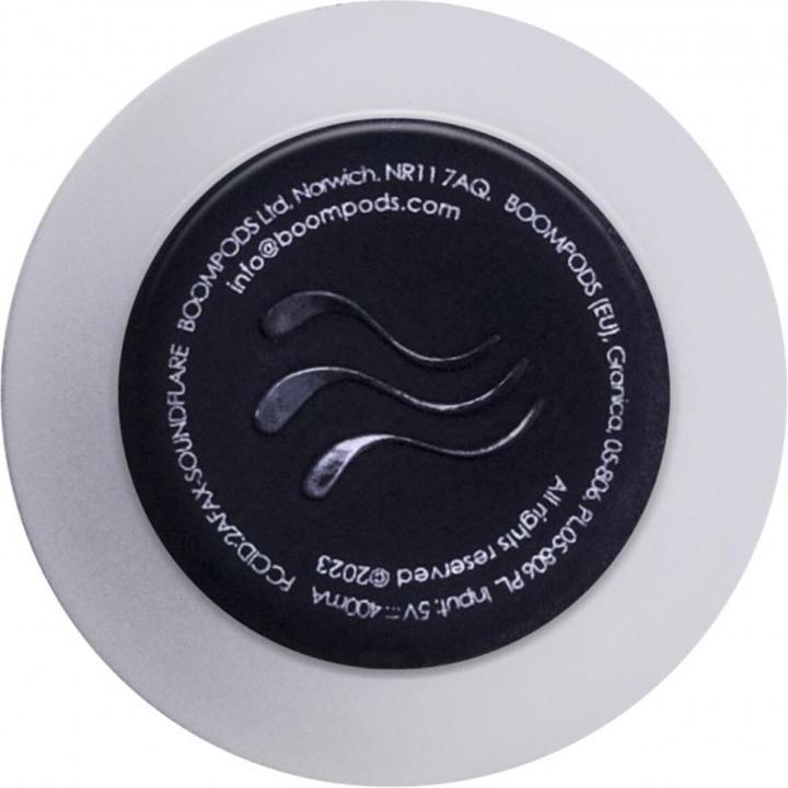Image du produit Boompods Enceinte ronde Tide Soundflare blanc (5 h, Fonctionnement sur batterie)
