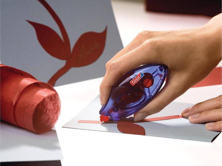 Actual product image tesa Disposable adhesive roller Permanent ecoLogo