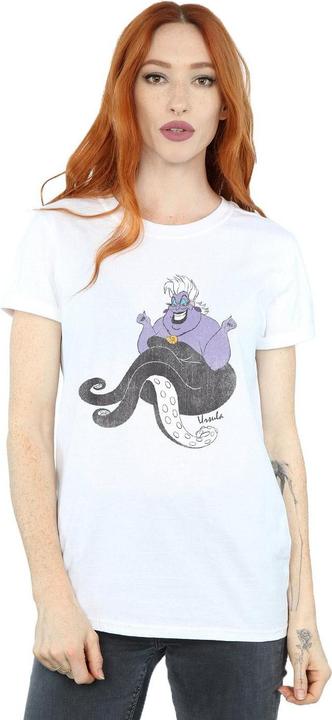 Actual product image The Little Mermaid Womens/Ladies Ursula Cotton Boyfriend T-Shirt (XXL)
