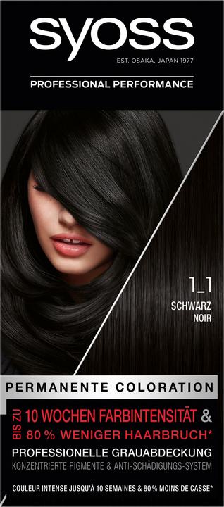 Actual product image Syoss Hair Coloration (1-1 Black)