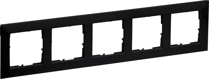 Image du produit Legrand Cadre SEANO à 5 positions en 765375 couleur noir laqué