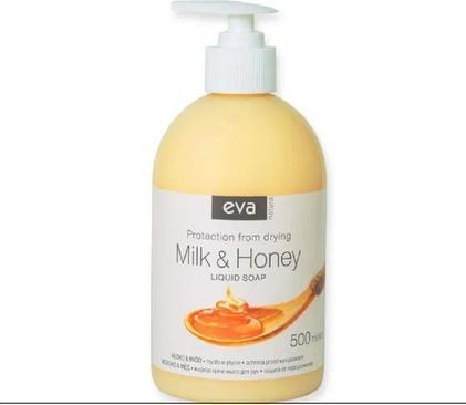 Produktbild Eva Natura Cremige Flüssigseife 500ml Milch und Honig (Flüssigseife, 500 ml)