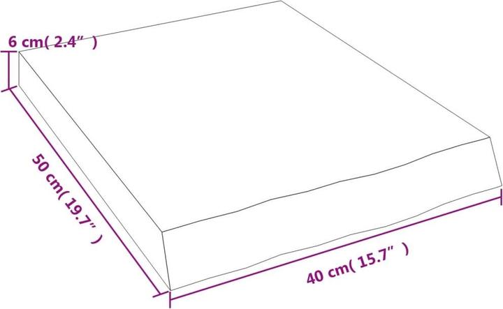Actual product image VidaXL Lian (40 x 50 x 6 cm)