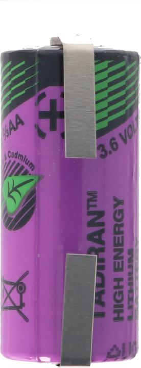Actual product image Tadiran Battery SL-561, 2/3 AA with solder tab U-shape (1 pcs., AA, 1100 mAh)
