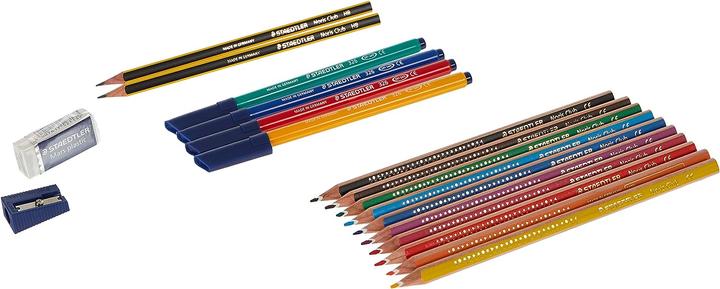 Image du produit Staedtler Set d'écriture, 19 pièces, ciseaux de bricolage inclus pour remplir une trousse d'écolier (Multicolore, 19 x)
