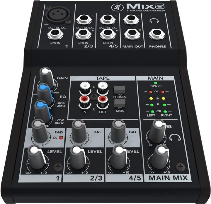 Image du produit Mackie Mix5 (Studio et mixeur live)