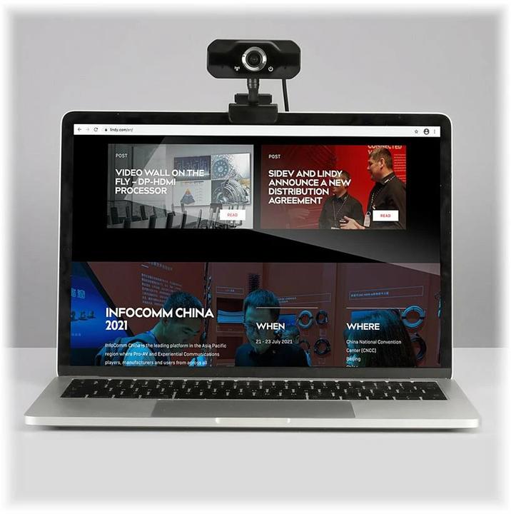 Image du produit Lindy Webcam FHD 1080p avec microphone Angle de vue 110° 360 (2 Mpx)