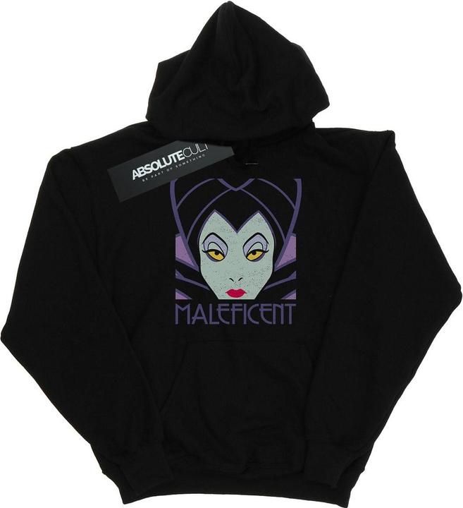 Immagine prodotto Disney Maleficent Cropped Head Felpa con Cappuccio Ragazze (152, 158)