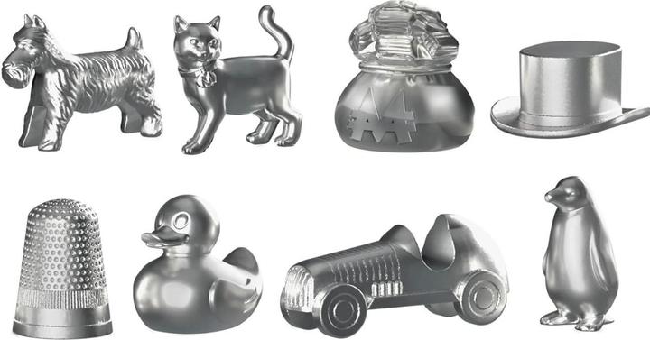 Produktbild Monopoly Brettspiel mit Aufbewahrungsfach und grösseren Spielfiguren (Italienisch)
