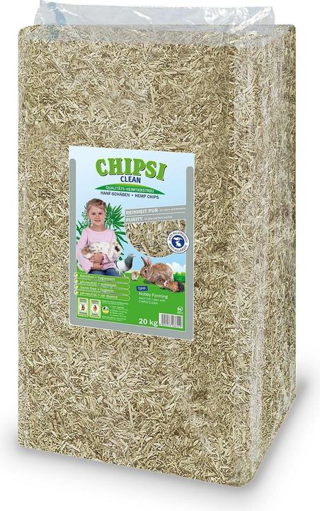 Image du produit Chipsi Litière de chanvre Clean (20 kg, Copeaux)