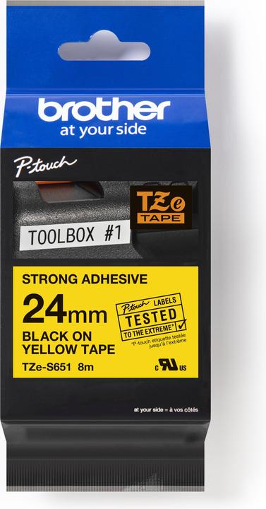 Produktbild Brother TZe-S651 (2.40 cm, Gelb)