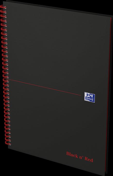 Produktbild Oxford Black 'n Red (A4, Kariert, Harter Einband)