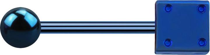 Immagine prodotto Star Piercing Micro bilanciere blu scuro con palla e cubo (Acciaio chirurgico 316L, senza ottone)