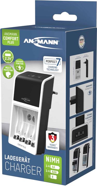 Image du produit Ansmann Comfort Plus 1001-0094 (1 pcs, AA, AAA, Chargeurs sans batterie)