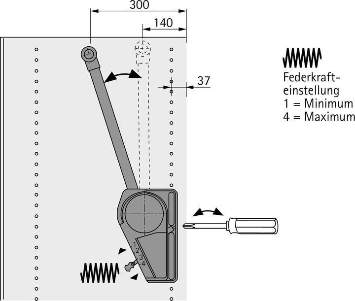 Actual product image Hettich Duo Lift 18 (1 pcs.)
