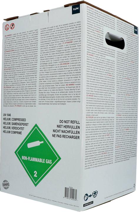 Actual product image Folat Disposable helium bottle for 25 - 50 balloons