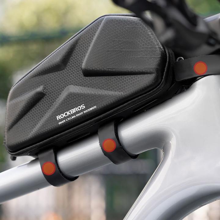 Produktbild Rockbros Bike Bag, Rigid, Frame, Top Tube, 1.4l - Black (1.40 l, Rahmentasche)
