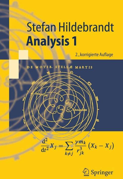Produktbild Analysis 1 (Deutsch, Stefan Hildebrandt, 2005)