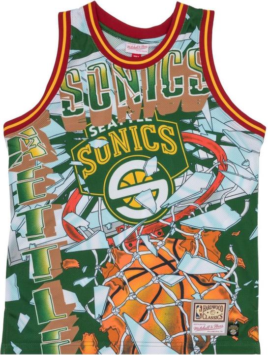 Produktbild Mitchell & Ness M&N Big Face 6.0 Fashion Tank Jersey Seattle SuperSonics XL (XL)