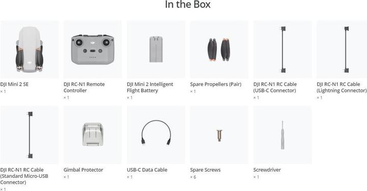 Actual product image DJI Mini 2 SE (31 min, 246 g, 12 Mpx)
