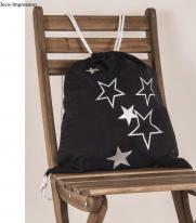 Actual product image Rayher Drawstring bag with drawstring, black, 1 piece