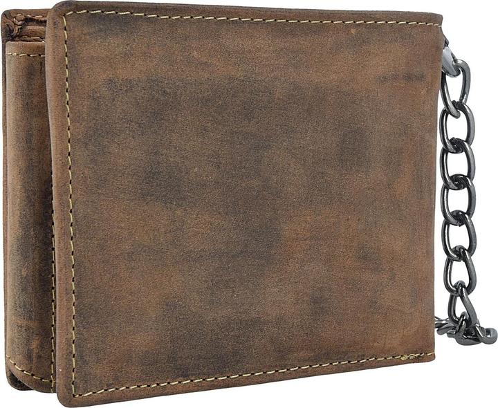 Image du produit Greenburry Portefeuille Vintage Skull à chaîne en cuir 12,5 cm