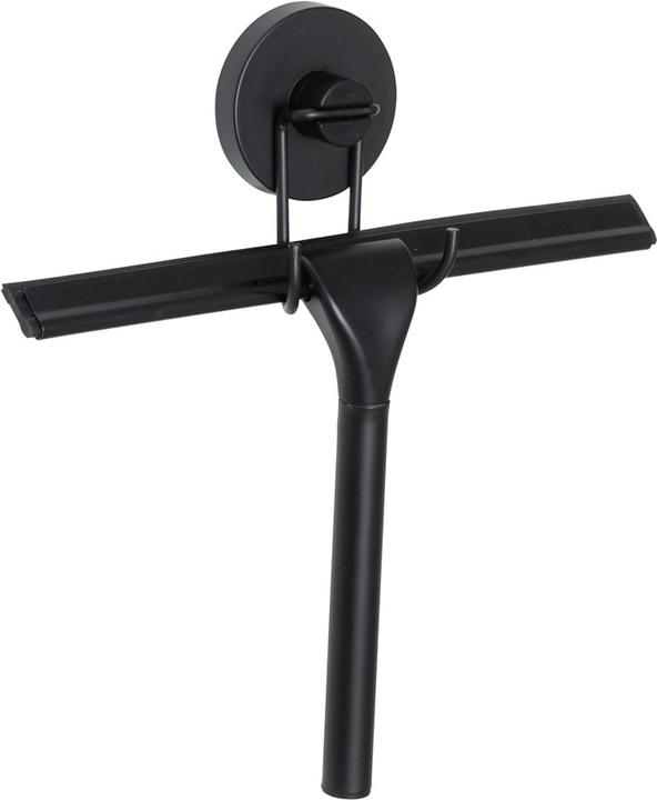 Wenko Spatola per box doccia Vacuum-Loc 25 cm Nero