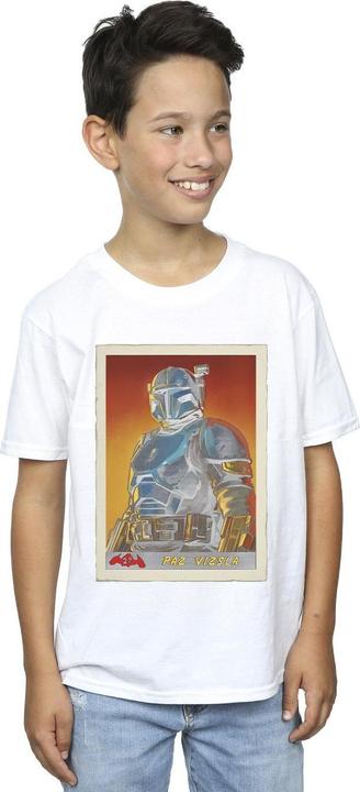 Actual product image Star Wars Boys The Mandalorian Paz Vizla Card T-Shirt (116)