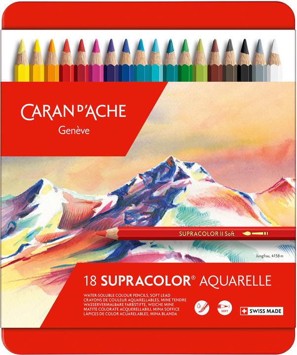 Produktbild Caran d'Ache Supracolor Aquarelle Metallschachtel (Mehrfarbig, 18 x)