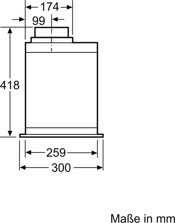 Actual product image Neff DML5566N (Substructure hood)