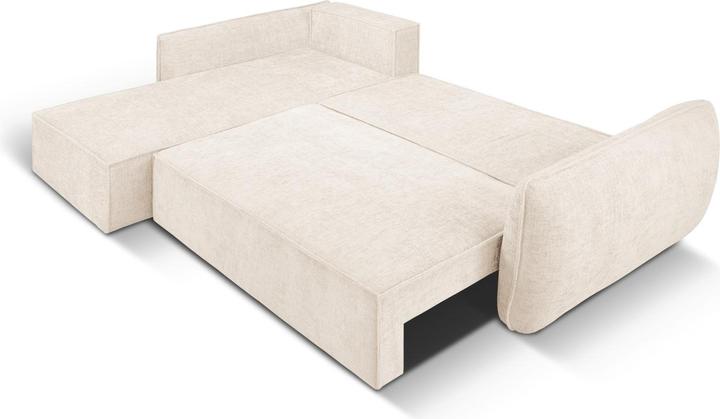 Actual product image Micadoni Left Corner Sofa With Bed Function And Box, "Kaelle", 4 Seats, 252x165x87Made in Europe (Corner sofa)